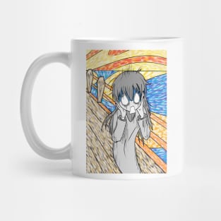 Anime Girl in the Scream Mug